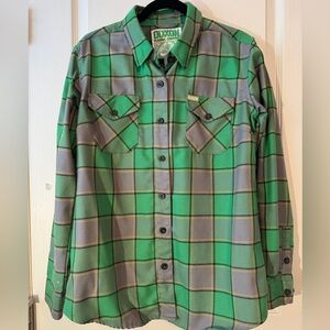 Dixxon Flannel Co Women’s The Auld Pub Sz Large Ltd Edition Green Irish Plaid